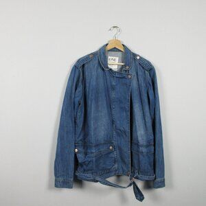 One Teaspoon Urban Outfitters Denim Jean Jacket Women M Blue Cotton Slouchy 706